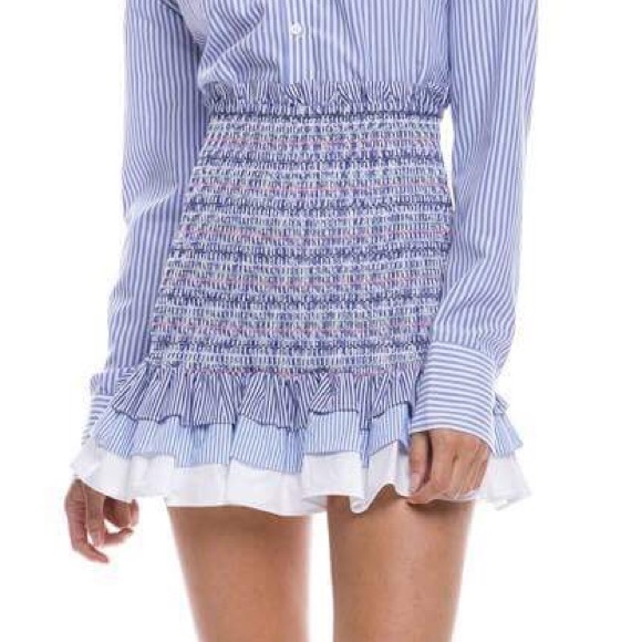 English Factory Dresses & Skirts - English Factory Smocked Skirt with Ruffle Hem